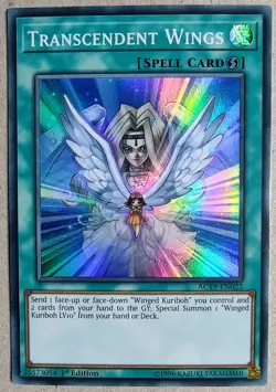 Transcendent Wings - SR - Yu-Gi-Oh! - AC19-EN022 - 1st Ed. - NM - Free Shipping - Image 1