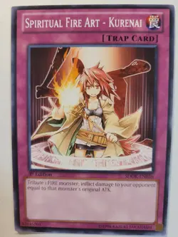 Yugioh Spiritual Fire Art - Kurenai SDOK-EN036 1st Ed. LP MUST BUY 2+ BULK DEAL - Image 1