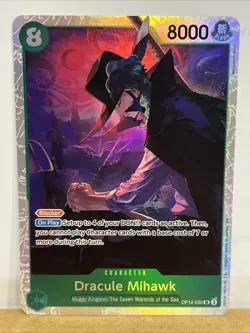 One Piece TCG Dracule Mihawk OP12-030 Super Rare NM - Image 1