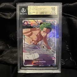 One Piece Zoro Juurou ST18-004 Beckett 10 - Image 1