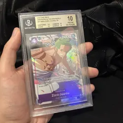 One Piece Zoro Juurou ST18-004 Beckett 10 - Image 3