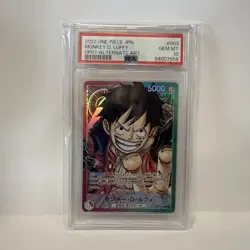 2022 One Piece MONKEY D. LUFFY OP01-003 Romance Dawn Alt. Art Leader JPN PSA 10 - Image 1