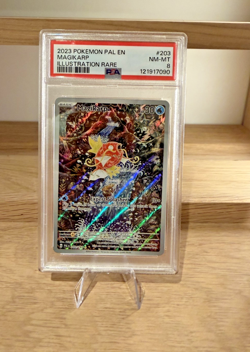 2023 POKEMON PAL EN-PALDEA EVOLVED ILLUSTRATION RARE #203 MAGIKARP PSA 8 NEW #🔥 - Image 1