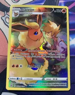 Pokemon TCG - Flareon TG01/TG30 Holo Brilliant Stars Trainer Gallery Near Mint - Image 1