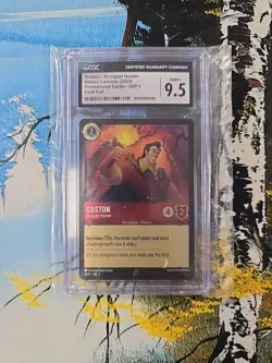 2023 DISNEY LORCANA EN P1-PROMO EVENT EXCLUSIVE GASTON - ARROGANT HUNTER CGC 9.5 - Image 1