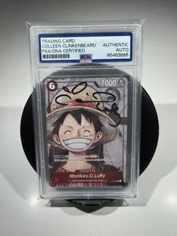 PSA Signed Colleen Clinkenbeard Monkey.D.Luffy (Alt art) P-001 One Piece Promo - Image 1