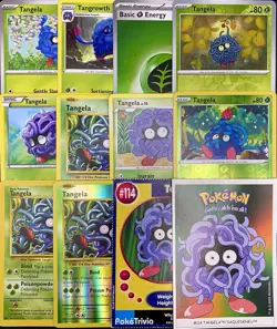 12x Pokemon Cards Tangela Tangrowth Lot - XY Cosmos Holo Rare Vintage Promo TCG - Image 1