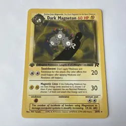 Pokemon Card - Dark Magneton Team Rocket 28/82 Rare 1st Edition - Image 1