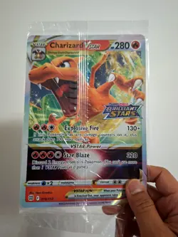 Pokemon Card Charizard VSTAR 018/172 Brilliant Stars JUMBO Promo SEALED - Image 1