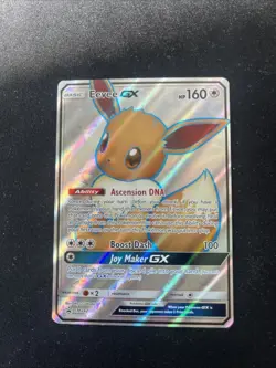 Pokemon TCG Eevee GX SM242 Holo Full Art Promo Card LP Condition - Image 1