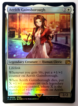 Aerith Gainsborough - FOIL Rare - MTG Final Fantasy - 0004 NM - Image 1