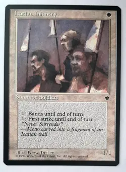 ►ICATIAN INFANTRY (V.4) ►FALLEN EMPIRES 1994 ►NM ►WHITE ►MAGIC THE GATHERING MTG - Image 1