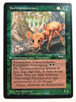 ►YAVIMAYAAMEISEN ►ALLIANZEN 1996 ►NM ►GRUN ►MTG MAGIC ►ALLIANCES Yavimaya Ants - Image 1