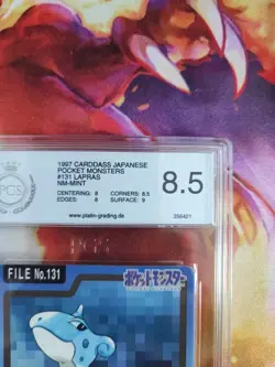 Pokemon Card Lapras Pocket Monsters Carddass 1997 Bandai Japanese PGS PSA 8.5 - Image 4