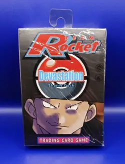 Pokemon TCG Team Rocket Devastation Theme Deck Giovanni Art WOTC 1999 New Sealed - Image 1