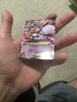 ULTRA RARE Mega M Mewtwo EX 64/162 XY Breakthrough Pokemon TCG Holo Foil - MP - Image 5