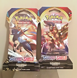 2 Pokemon Sword and Shield Trading Card Game Booster Pack 10+ Cards Sealed 2020 - Image 1