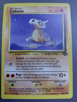 Pokemon WOTC Cubone 50/64 Jungle Set Unlimited Common - Image 1