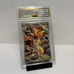 Pokemon 2025 SV Destined Rivals Ethan’s Typhlosion 190/182 IR AGS 9.5 - Image 1
