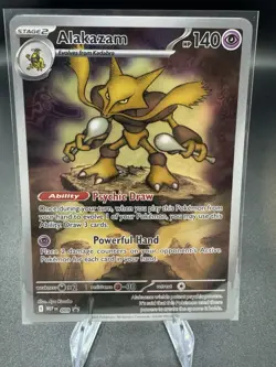 Pokemon ALAKAZAM MEP 009- Mega Evolution - ILLUSTRATION RARE PROMO NM - Image 1