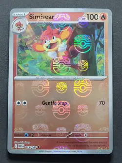 Simisear 015/086 Master Ball Pattern White Flare Pokemon TCG - Image 1