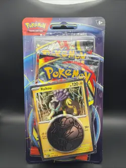 New Pokemon Mega Evolution & Phantasmal Flames 2-Pack Blister Sealed - Raikou - Image 1