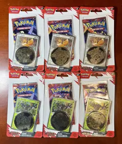 Pokemon Destined Rivals Blister Pack (Eevee And Zarude) - Sealed Lot Of 6 - Image 1