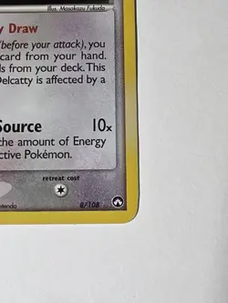 Pokemon TCG 2007 Ex Power Keepers Delcatty Reverse Holo Stamped - Image 2