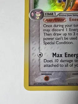 Pokemon TCG 2007 Ex Power Keepers Delcatty Reverse Holo Stamped - Image 3