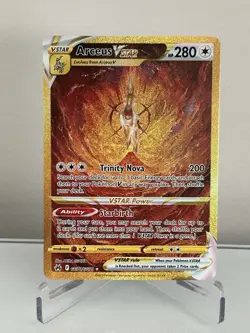 Arceus VSTAR (Secret) GG70/GG70 Crown Zenith: Galarian Gallery Holo Pokemon TCG - Image 1
