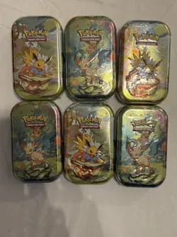 Pokemon TCG Prismatic Evolutions Mini Tin 6x - Image 1