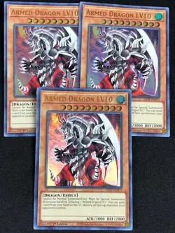 YUGIOH ARMED DRAGON THUNDER LV10 GFTP-EN075 1ST ULTRA X3 NM - Image 1