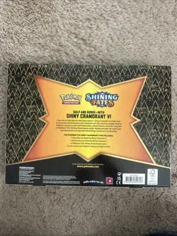 Pokemon TCG Shining Fates Shiny Cramorant V Collection Box SEALED - Image 2