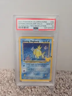 PSA 10 Celebrations Shining Magikarp #66 Classic Collection Neo Revelation Holo - Image 1