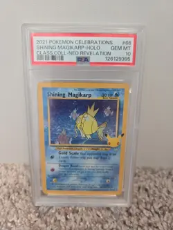 PSA 10 Celebrations Shining Magikarp #66 Classic Collection Neo Revelation Holo - Image 1