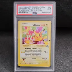 Pokemon Celebrations Birthday Pikachu #24 Classic Collection Holo - ____'s Pika - Image 1