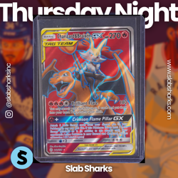 2019 POKEMON SUN & MOON COSMIC ECLIPSE #212/236 CHARIZARD & BRAIXEN GX TAG TEAM - Image 1