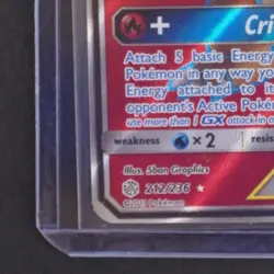 2019 POKEMON SUN & MOON COSMIC ECLIPSE #212/236 CHARIZARD & BRAIXEN GX TAG TEAM - Image 4