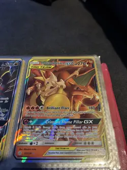 Pokemon TCG Charizard & Braixen GX Holo Ultra Rare Cosmic Eclipse 22/236 - Image 1