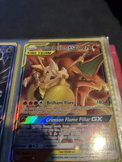 Pokemon TCG Charizard & Braixen GX Holo Ultra Rare Cosmic Eclipse 22/236 - Image 2