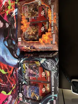 One Piece Card Game: Illustration Box (IB-05) Vol.5 x2 & Vol.6 x2 Sealed! - Image 2