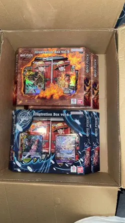 One Piece Illustration Box Vol.5 x2 and Vol.6 x2 New Sealed Bundle - Image 1