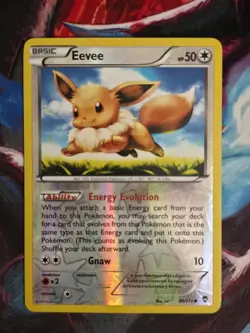 Eevee 80/111 XY Furious Fists Reverse Holo Common Pokemon Card - Image 1