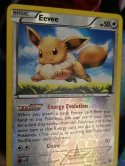 Eevee 80/111 XY Furious Fists Reverse Holo Common Pokemon Card - Image 3
