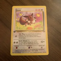 Pokemon TCG Eevee Jungle Card 51/64 Regular Common 1st Edition Light Play - Image 2