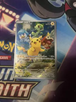 Pokemon Pikachu TCG Scarlet & Violet Promo Holo Card SVP027 - Image 1