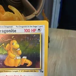 Wizards of the Coast Dragonite 4/62 Fossil Holo Rare Pokemon Card English 100 HP - Image 2