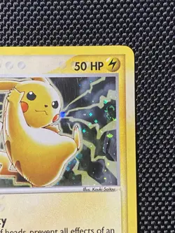 Pikachu #012 w/ Swirl Black Star Promo Holo Card 2003 Pokemon TCG LP/NM - Image 3