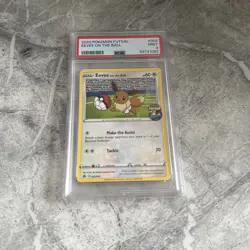 Eevee On the Ball 2020 Futsal UK Exclusive Promo Card PSA 9 Mint 002/005 - Image 1