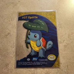 Excellent condition 2000 Topps Pokemon Squirtle PC4 TV Animation Clear Card 07 - Image 2